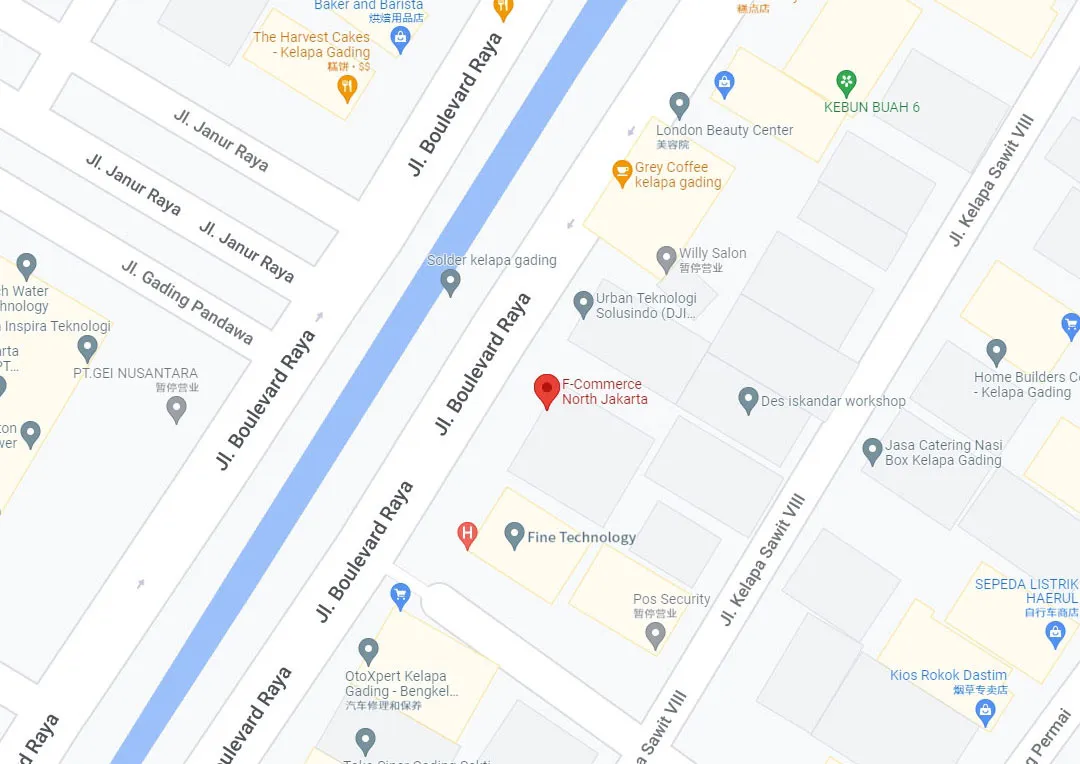 F-commerce office location, F-commerce maps